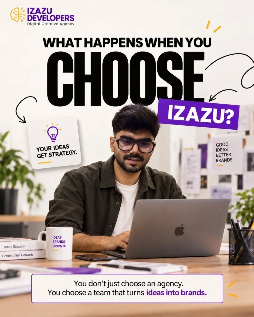What happens when you choose Izazu — Izazu Instagram creative